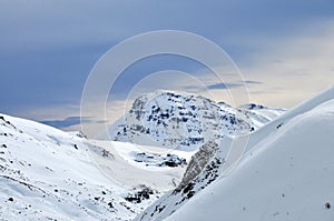 View of the snow-capped peaks, Shar Mountain photo